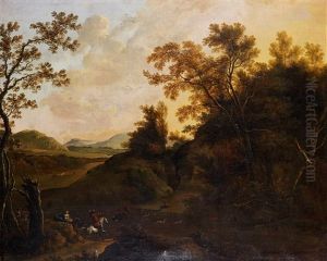 Landskap Med Jaktsallskap by Frederick De Moucheron