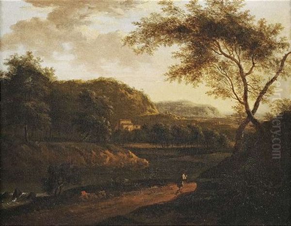 Zwei Weite, Italienisierende Landschaften (pair) - view 1