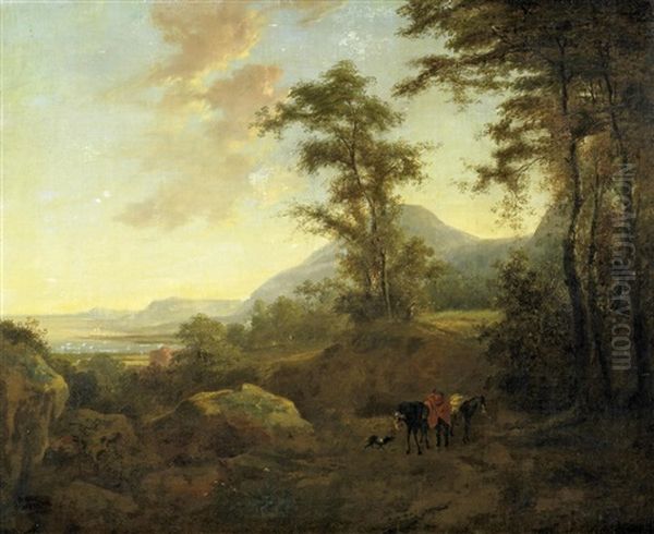 Italienische Landschaft Mit Maultiertreiber - view 1
