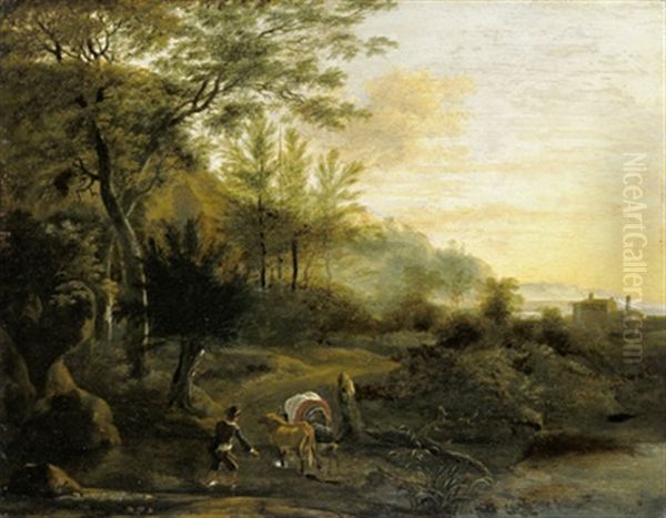 Waldlandschaft Mit Einer Hirtenszene - view 1