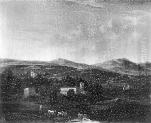 Anwesen In Italienischer Gebirgslandschaft Mit Kuhen - view 1