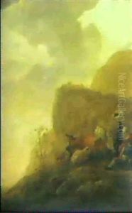 Flusslandschaft Mit Jagdszene thumbnail
