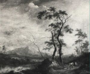An Italianate Landscape With Cattle On A Path An Italianate Landscape With Cattle On A Path