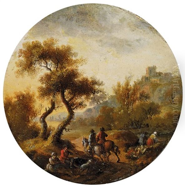 Landschaft Mit Burg Und Reitern - view 1