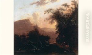 Personnages Dans Un Paysage by Isaac de Moucheron