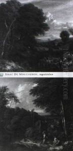 Italienische Gebirgslandschaften Mit Hirtenstaffage by Isaac de Moucheron
