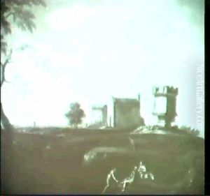 Landschaft Bei Rom. by Isaac de Moucheron