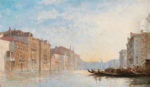 The Grand Canal by Louis Claude Mouchot
