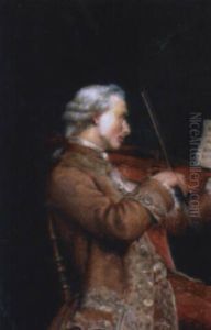 Violoniste by Ludovic (Louis Hippolyte) Mouchot