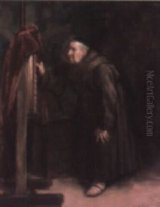 Descubriendo Un Cuadro Prohibido by Ludovic (Louis Hippolyte) Mouchot