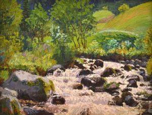 Waterfall, South Of France by Ernest Moulines