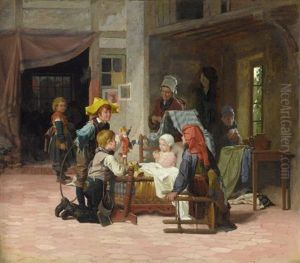 Das Kranke Madchen Wird Von Der Familie Aufgeheitert (jeune Fille Malade) Das Kranke Madchen Wird Von Der Familie Aufgeheitert (jeune Fille Malade)