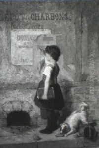 The Young Graffitiest by Antoine Edouard Joseph Moulinet