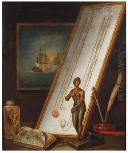 Nature Morte Au Barometre by Etienne Moulinneuf