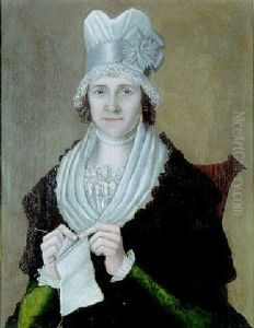 Portrait Of Eunecia Street Stebbins, East Haven, Connecticut