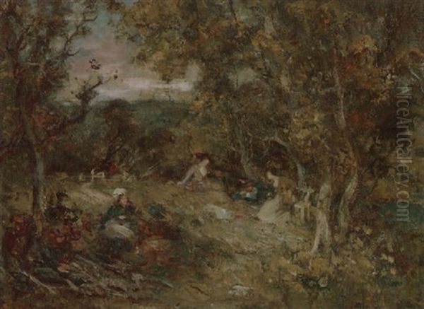 Girls, Senwick Wood, Kirkcudbright - view 1