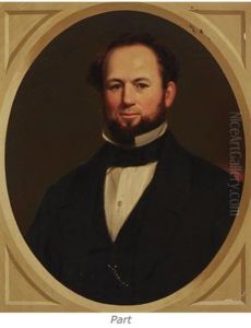 Portrait Of A Man With A Beard And Black Stock