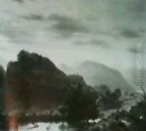Mountain Landscape by Shepard Alonzo Mount