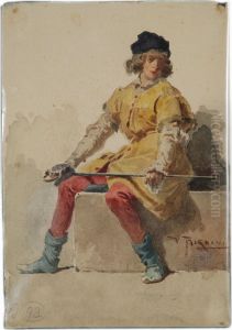 "giovane Spadaccino" by Vespasiano Bignami