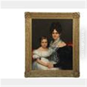 Portrait Of Henrietta Crary And Daughter Phoebe by William Sidney Mount