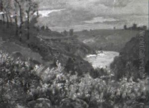 Heidelandschaft Mit Bluhendem Ginster by Henri Laurent Mouren