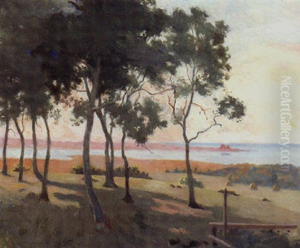 Kysten Ved Kunda Med Tolsburgruinen, Estland. Efterarsmorgen. Port Kunda, Estland - view 1