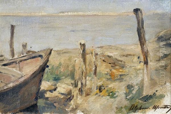 Sudfranzosische Strandpartie Mit Boot - view 1