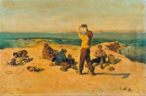 Le Repos Des Pecheurs by Jean Joseph Marie Alphonse Moutte