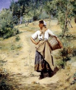 The Laundress by Jean Joseph Marie Alphonse Moutte