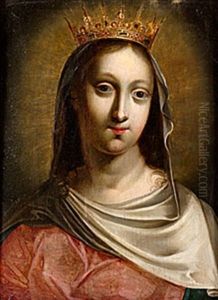 Madonnan Med Gyllene Krona by Pedro de Moya