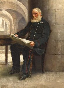 Portrait Of An Army Pensioner At The Royal Hospital, Kilmainham by Richard Thomas Moynan