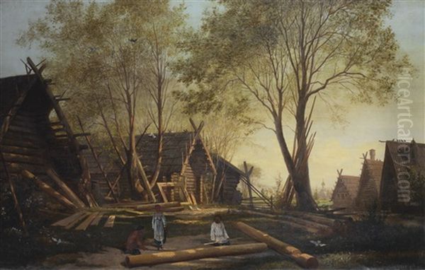 Village On The Volga - view 1