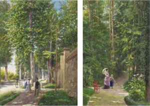 Coppia Di Scene Nel Parco