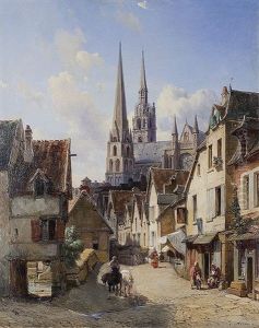 Nachmittag In Der Altstadt by Charles Louis Mozin