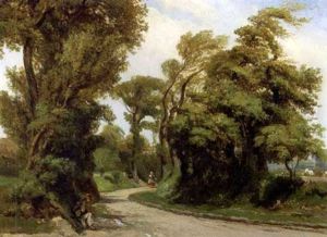 Le Chemin Des Herbages by Charles Louis Mozin