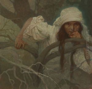 Portret Divky by Alphonse Mucha