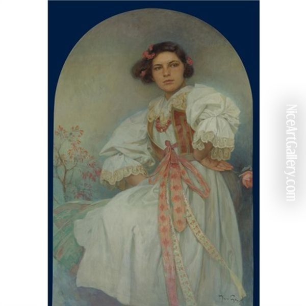 Portrait Of Eliska Polivkova - view 1