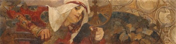 Femme A L'embleme, Winter - view 1