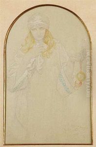 Christmas Dreaming by Alphonse Mucha