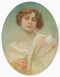 Portrait Of A Young Woman In Folk Costume