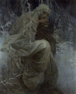 A Winter Tale by Alphonse Mucha