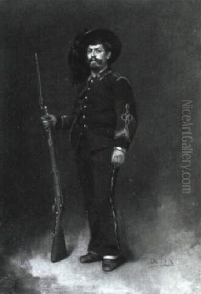Ein Soldat Mit Einem Sturmgewehr - view 1