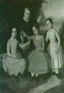 A Family Group In A Landscape by Ferenc Mucke