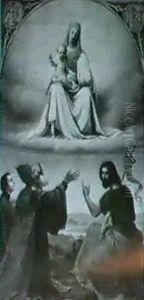 Sacra Conversatione. Maria Mitkind Thront Uber Einer Wolke by Karl Anton Heinrich Mucke