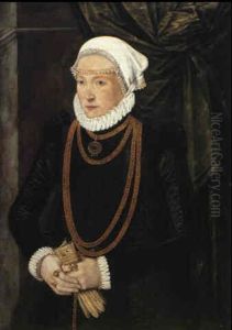 Portrait Of A Lady Wearing A White Ruff And Collar Portrait Of A Lady Wearing A White Ruff And Collar