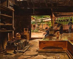 Interior Of A Japanese Kitchen