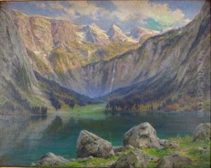 The Obersee In The Bavarian Alps by Alexander Mueller