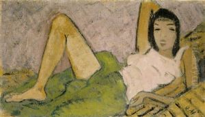 Liegendes Madchen by Otto Mueller