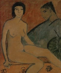 Nackte Und Junge by Otto Mueller