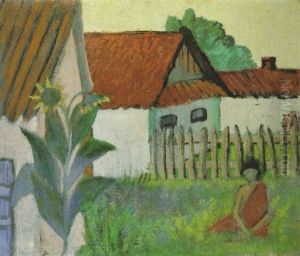 Ziguenerin Im Garten by Otto Mueller